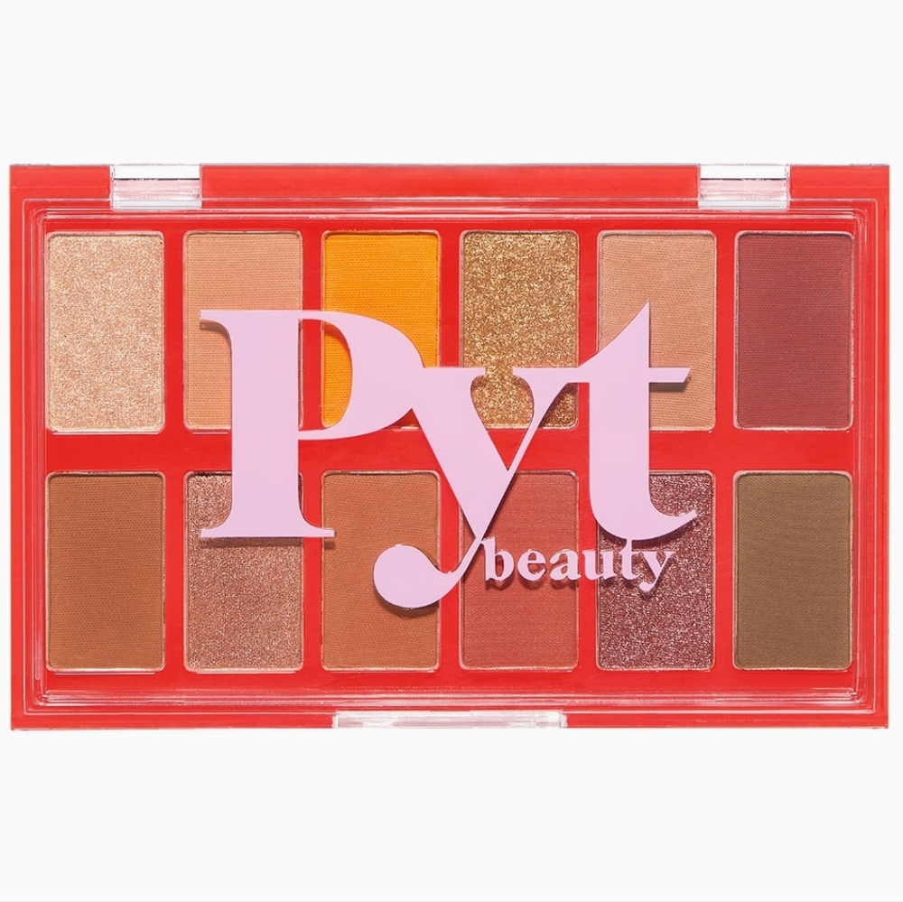 PYT BEAUTY Highly Pigment Eyeshadow Palette Warm Lit Nude Shades Upcycle NWT NIB